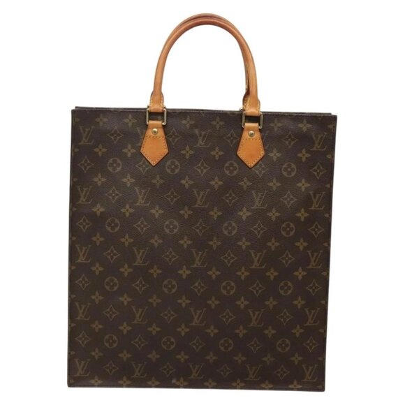 LOUIS VUITTON Monogram Sac Plat Hand Bag M51140 LV Auth 142230 - Picture 3 of 16